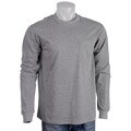 Woodlake Men's Grey Long-sleeve Pocket Tee Shirt
