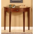 Inlaid Sunburst Half-circle Sofa Table