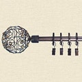 Bead Scroll 48 to 86-inch Adjustable Curtain Rod Set