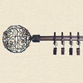 Bead Scroll 66-120-inch Telescoping Curtain Rod Set