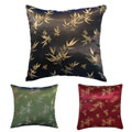 Chinese Bamboo Leaves Silky Cushion Cover