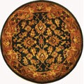 Classic Kashann Dark Green/ Gold Rug (3'6 Round)