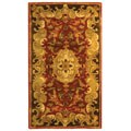 Classic Juliette Rust/ Green Rug (2' x 3')