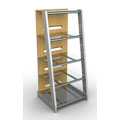 Maple and Glass Audio Component Shelving System