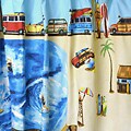 Pipeline Shower Curtain