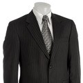Adolfo Men's Grey Pinstripe Wool Suit