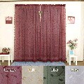 Scroll Embroidered Elegant Sheer Curtains