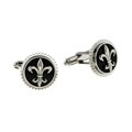 Titanium Fleur De Lis Cuff Links