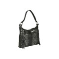 Aspects Metallic Black Python Tote