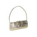 Aspects Gold Lambskin Short Shoulder Bag