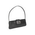 Aspects Black Lambskin Short Shoulder Bag