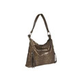 Aspects Metallic Brown Python Tote