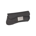 Aspects Black Satin Clutch with Crystal Detail