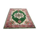 Indo Heriz Hand-knotted Green/ Rust Rug (12 x 17'9)