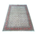 Indo Tabriz Herati Design Ivory/ Rust Rug (11'9 x 17'9)