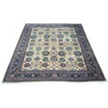 Indo Mahal Hand-knotted Gold/ Black Rug (11'9 x 14'8)