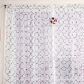 Elegant Circle Velvet Printed Sheer Curtains