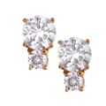 14k Yellow Gold Moissanite Earrings