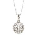 14k Gold 3/5ct TDW Diamond Cluster Necklace (G-H, I2)