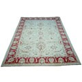 Iranian Vegetable-dyed Ivory/ Red Rug (12' x 17'5)