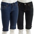 Hip Jeans Brand Embellished Denim Bermuda Shorts