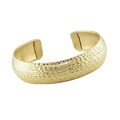14k Yellow Gold Diamond-cut Sparkling Bangle
