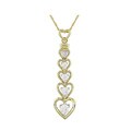 14k Gold 1/2ct TDW Diamond Journey Necklace (G-J, I1-2)