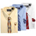 Imperial Men's Dress Shirt with Tie and Hankie