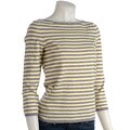 AK Anne Klein 3/4-sleeve Boat Neck Top