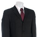 Claiborne Men's Grey Stripe 3-button Wool Suit