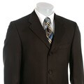 Claiborne Men's Olive 3-button Wool Suit