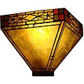 Tiffany-style Stained Glass Mission Wall Sconce