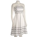 Essentials by A.B.S. Embroidered Tie-back Dress