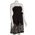Essentials by A.B.S Strapless Embroidered Sundress