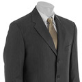 Joseph Abboud Men's Grey Multistripe Wool Suit
