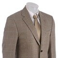Joseph Abboud Men's Tan Houndstooth Sportcoat
