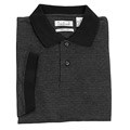 Ron Chereskin Men's Black Jacquard Polo