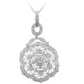 14k White Gold 3/5ct TDW Diamond Necklace (I-J, I-2)