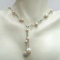 Sterling Silver Freshwater Coin Pearl Necklace