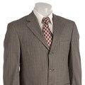 Andrew Fezza Men's Grey Windowpane Suit