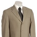 Andrew Fezza Men's Tan Worsted Wool Suit