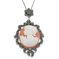 Sterling Silver Princess Cameo Necklace