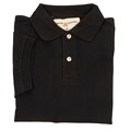 George & Martha Men's Black Cincinnati Pique Polo Shirt