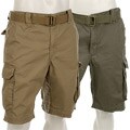 George & Martha Men's Utah Belted Cargo Shorts