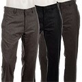 George & Martha Men's Flat Front Wool Blend Pants