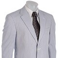 Alexander Julian Men's Navy/ White Seersucker Suit