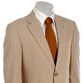 Alexander Julian Men's Tan Seersucker Suit