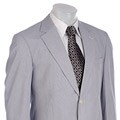 Alexander Julian Men's Navy/ White Pincord Suit
