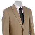 Alexander Julian Men's Khaki Poplin 2-button Suit