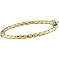14k Two-tone Gold Baby Bangle Bracelet